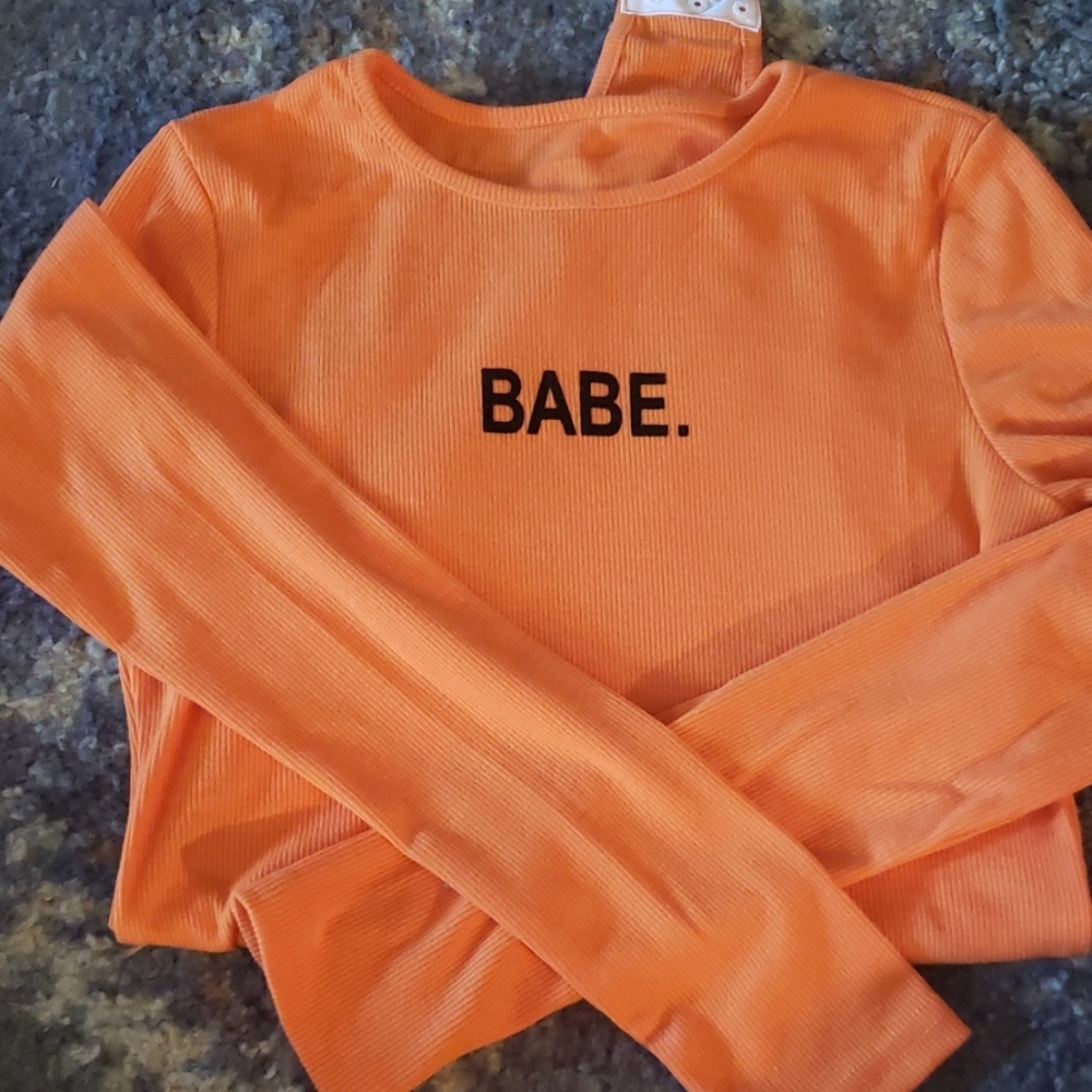 Orange bodysuit